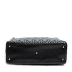 Shoulder Bag Large Lady Dior Zip Black Cannage Lambskin Leather