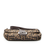 Shoulder Bag Baguette Brown Zucca Canvas