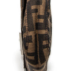 Shoulder Bag Baguette Brown Zucca Canvas