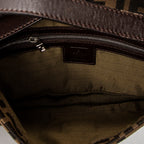 Shoulder Bag Baguette Brown Zucca Canvas
