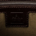 Shoulder Bag Baguette Brown Zucca Canvas