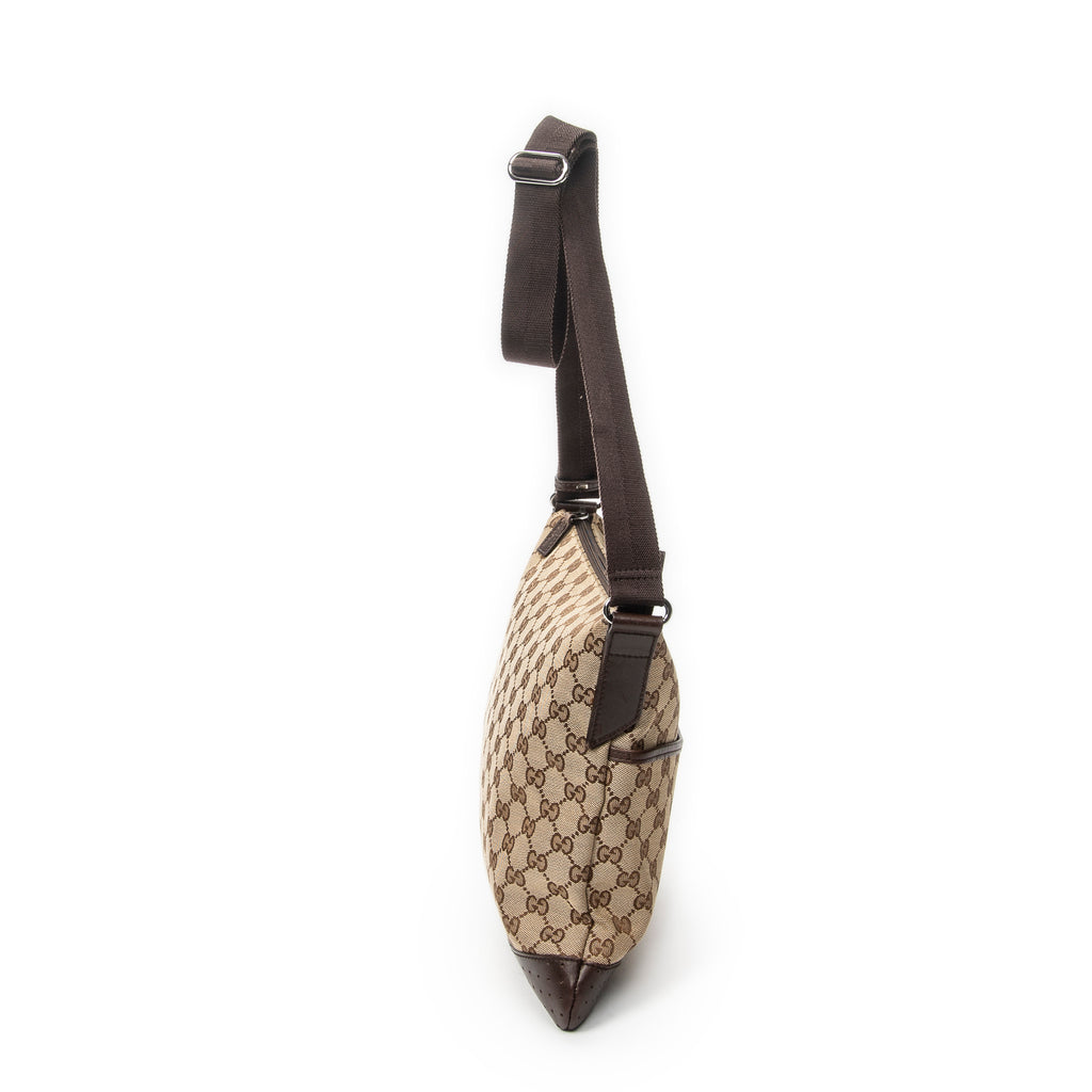 Shoulder Bag Medium Messenger Brown Monogrammed Canvas