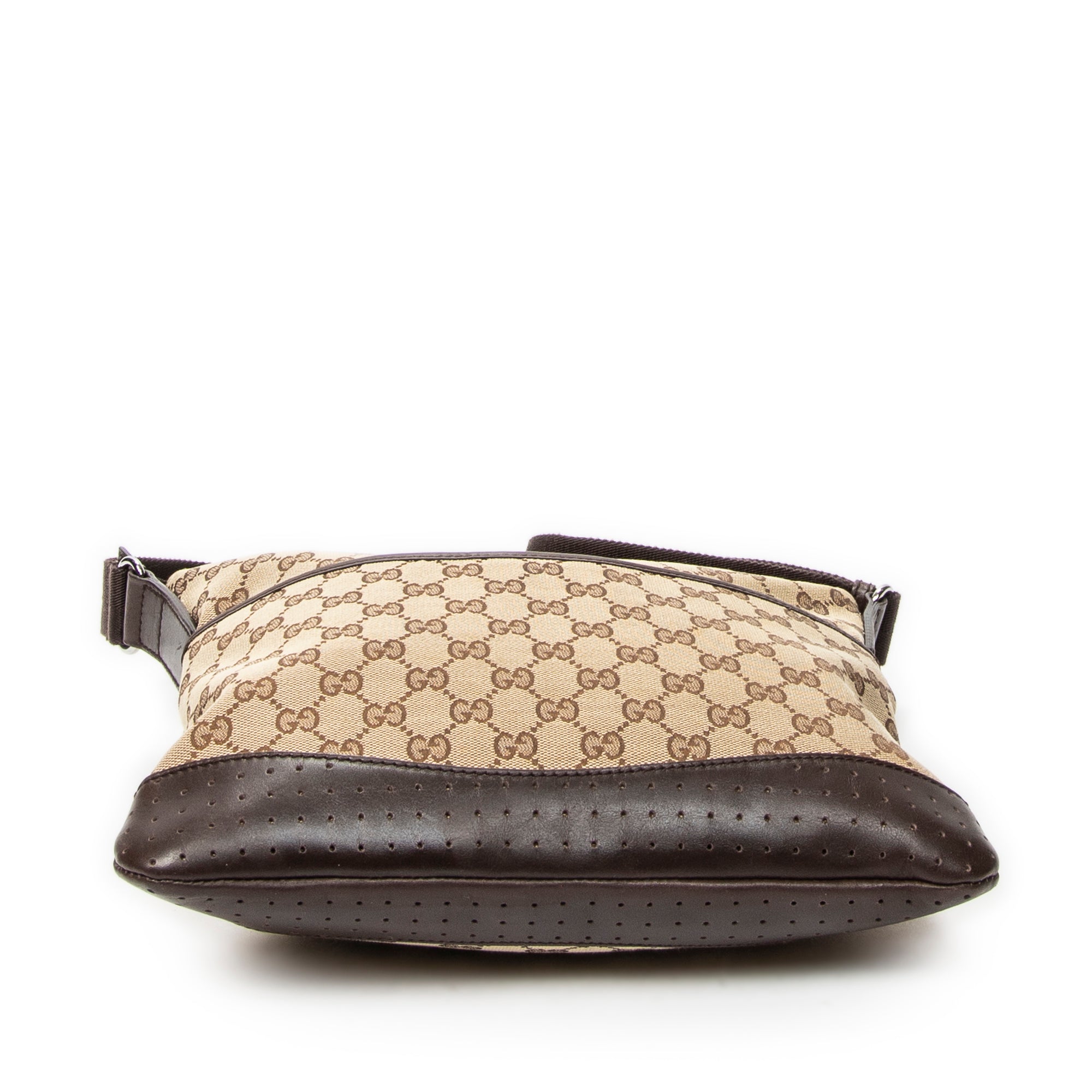 Shoulder Bag Medium Messenger Brown Monogrammed Canvas