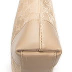 Shoulder Bag Shoulder Hobo Beige Monogrammed Canvas