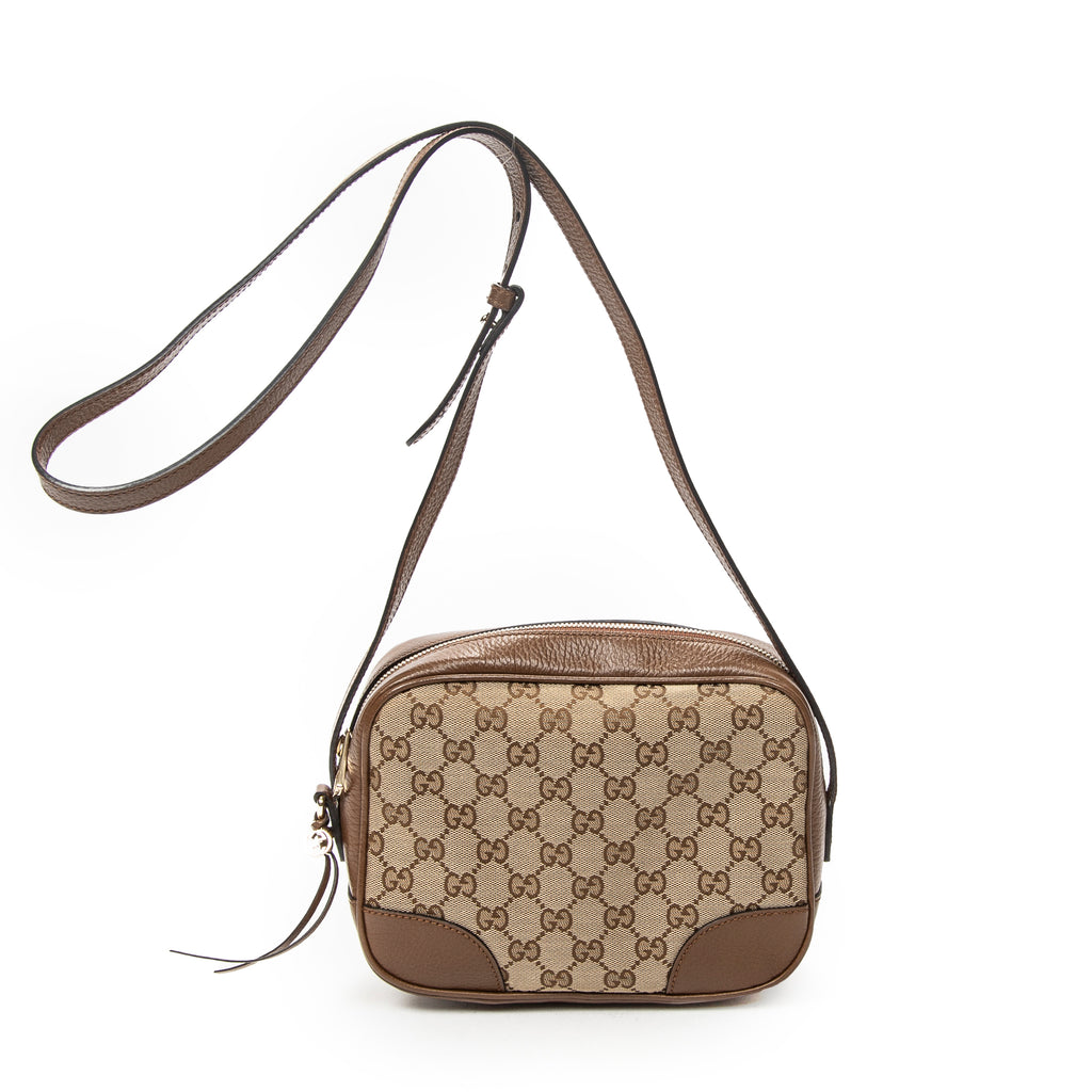 Shoulder Bag Mini Bree Crossbody Brown Monogrammed Canvas