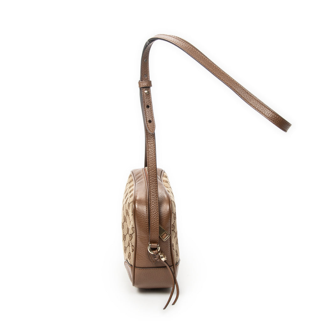Shoulder Bag Mini Bree Crossbody Brown Monogrammed Canvas