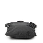 Shoulder Bag Small Web Flat Messenger Black Monogrammed Nylon Canvas