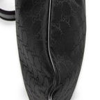Bolso de Hombro Pequeño Web Flat Messenger Lona de Nailon Monogramada Negra