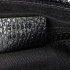 Shoulder Bag Small Web Flat Messenger Black Monogrammed Nylon Canvas