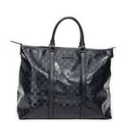 Handbag Medium Joy Tote Navy Guccissima Imprint Coated Canvas
