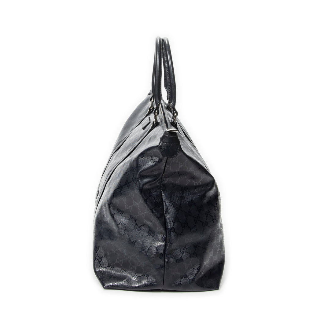 Handbag Medium Joy Tote Navy Guccissima Imprint Coated Canvas