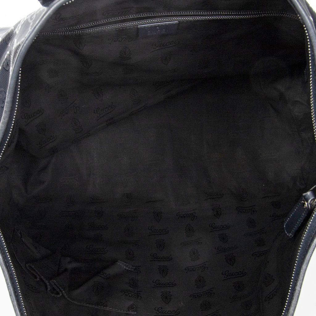 Handbag Medium Joy Tote Navy Guccissima Imprint Coated Canvas