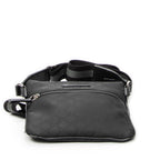 Shoulder Bag Mini Web Flat Messenger Black Monogrammed Nylon Canvas