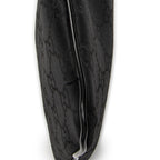 Bandolera Pequeña Web Plana Negra Lona de Nylon Monogramada