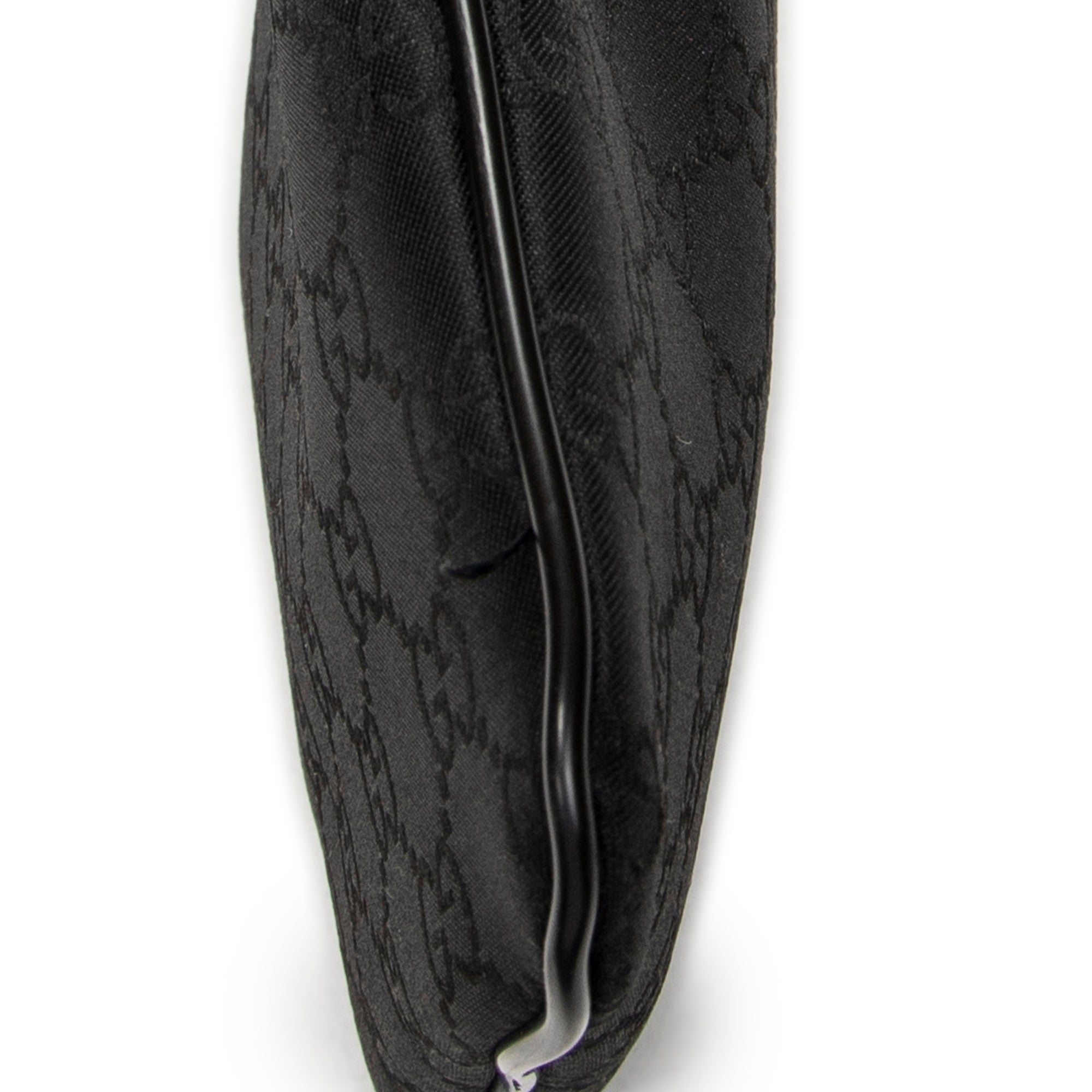 Bandolera Pequeña Web Plana Negra Lona de Nylon Monogramada