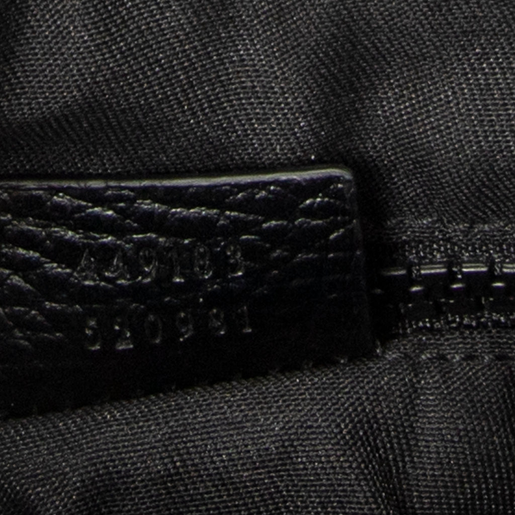 Shoulder Bag Mini Web Flat Messenger Black Monogrammed Nylon Canvas