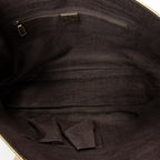 Shoulder Bag Large Web Horizontal Tote Bronze Monogrammed Satin Canvas