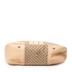Shoulder Bag Medium Catherine Beige Diamante Canvas