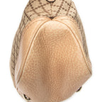 Shoulder Bag Medium Catherine Beige Diamante Canvas