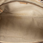 Shoulder Bag Medium Catherine Beige Diamante Canvas