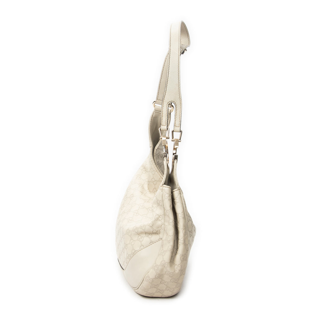 Shoulder Bag Charlotte Messenger Ivory Guccissima Leather