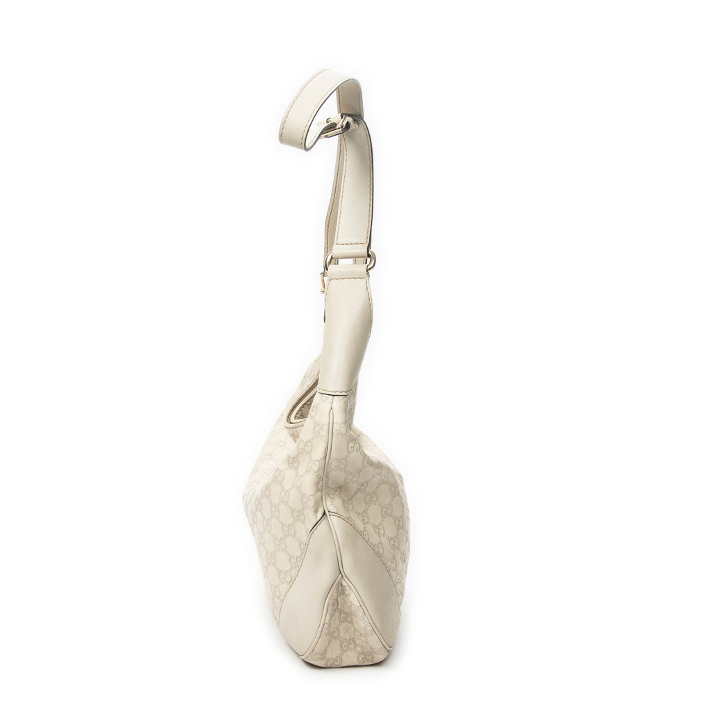Shoulder Bag Charlotte Messenger Ivory Guccissima Leather