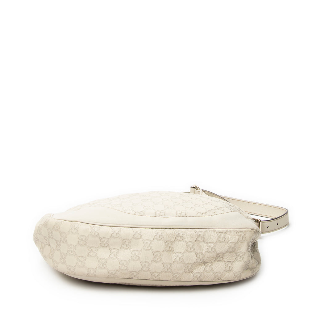Shoulder Bag Charlotte Messenger Ivory Guccissima Leather