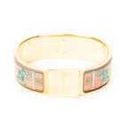 Bracelet Loquet Enamel Bangle Gold Gold Plated