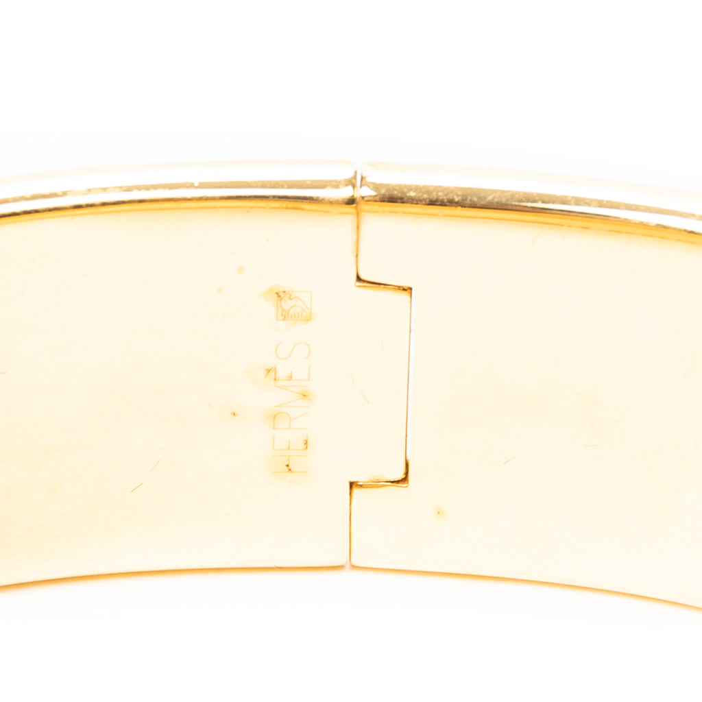 Bracelet Loquet Enamel Bangle Gold Gold Plated