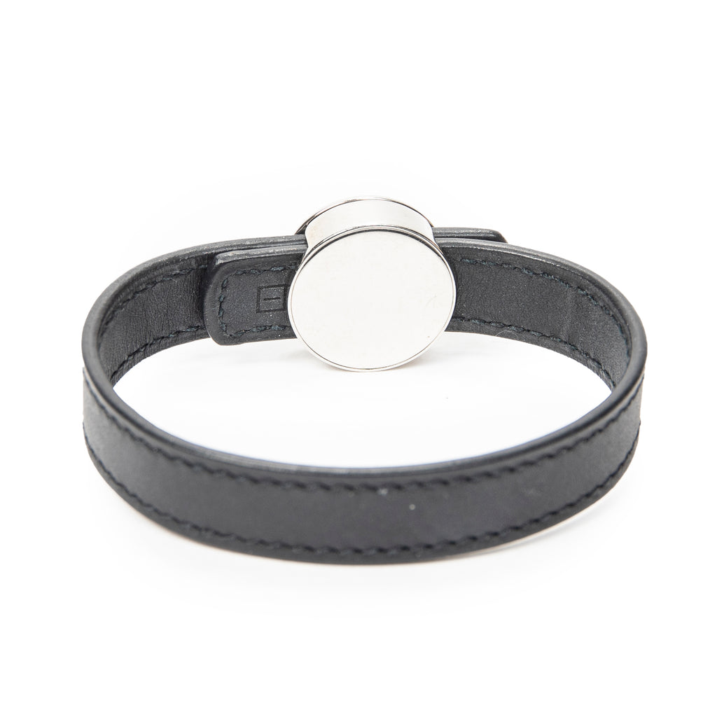 Bracelet Clou de Selle Bracelet Black Swift Leather