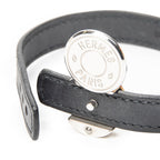 Bracelet Clou de Selle Bracelet Black Swift Leather