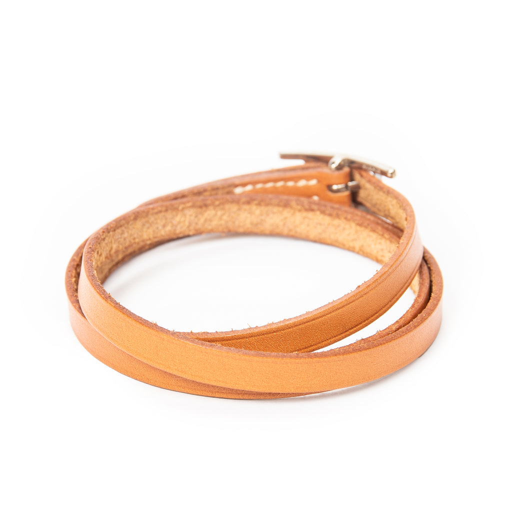 Bracelet Behapi Triple Tour Bracelet Brown Swift Leather