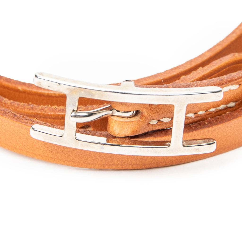 Bracelet Behapi Triple Tour Bracelet Brown Swift Leather