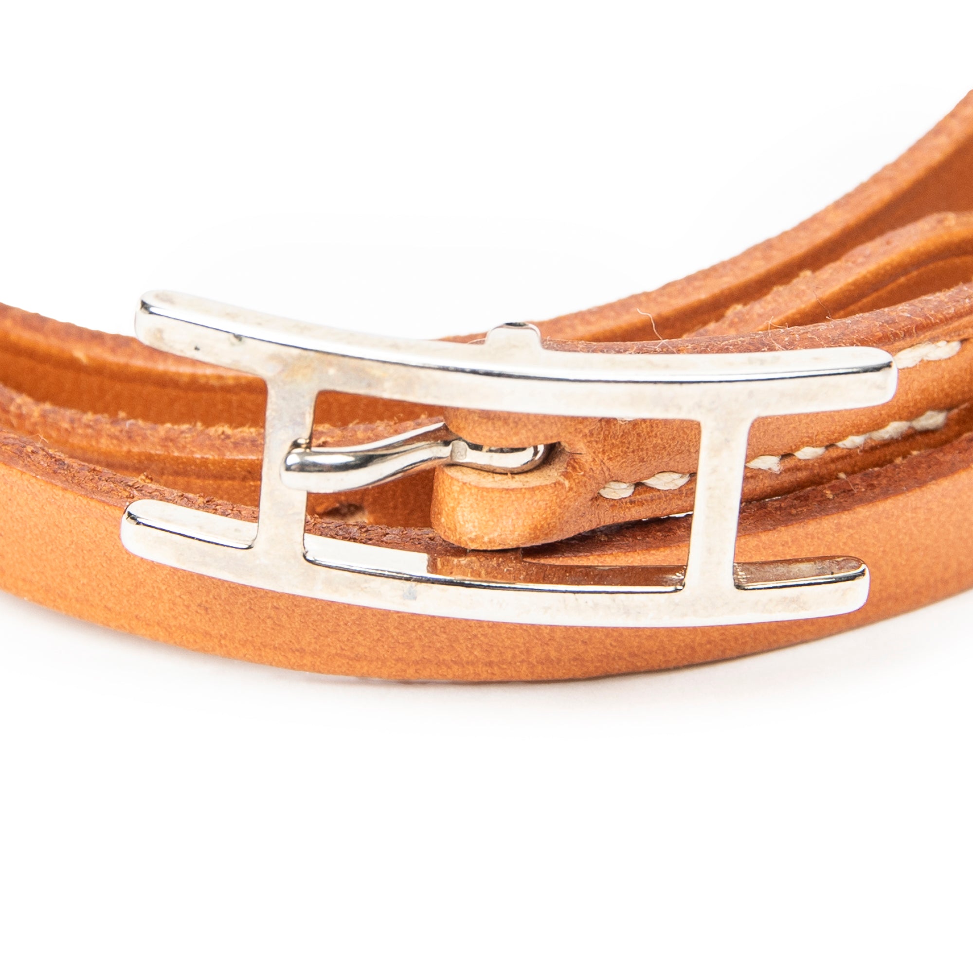 Bracelet Behapi Triple Tour Bracelet Brown Swift Leather