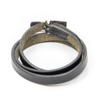 Bracelet Kelly Ardion Triple Tour Bracelet Black Swift Leather