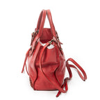 Shoulder Bag Mini Papier A4 Magnet Tote Red Calfskin Leather