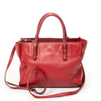 Shoulder Bag Mini Papier A4 Magnet Tote Red Calfskin Leather