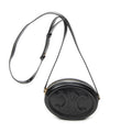 Shoulder Bag Triomphe Oval Crossbody Black Calfskin Leather