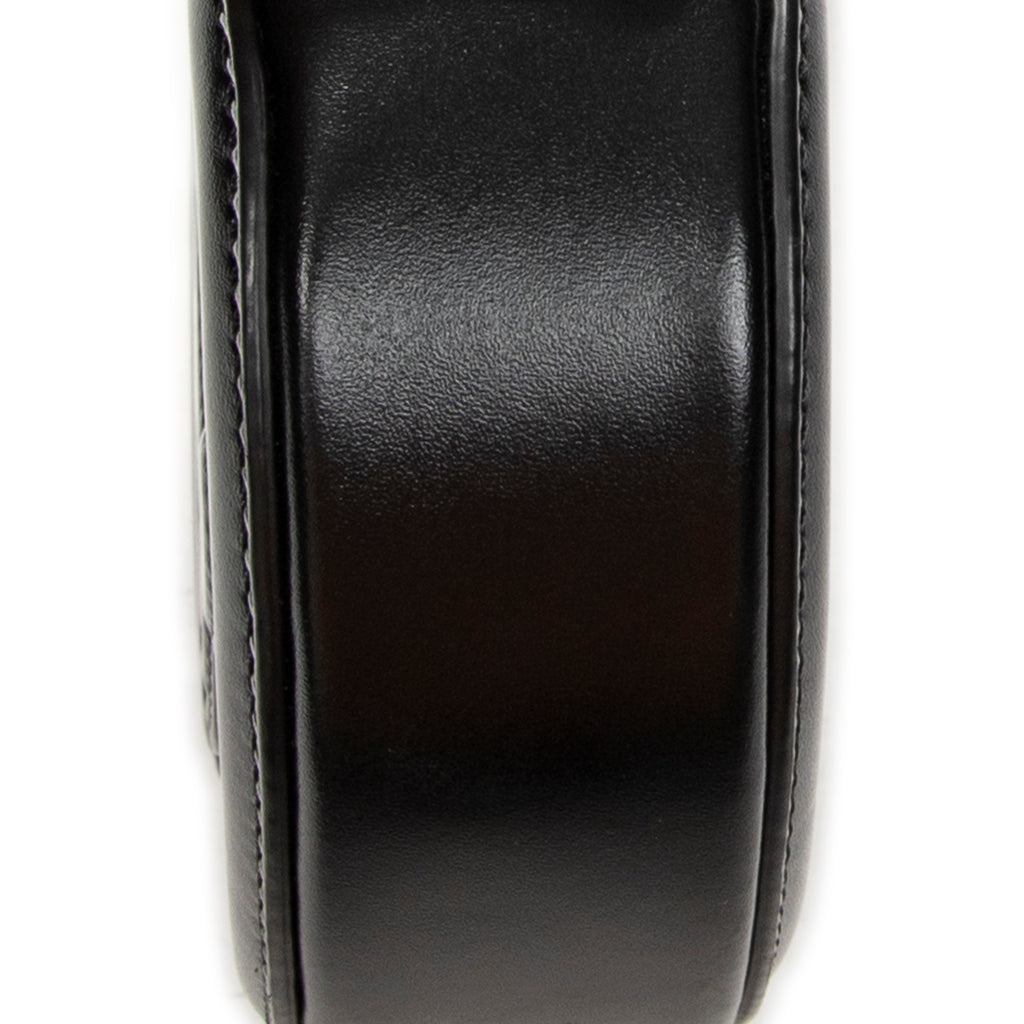 Shoulder Bag Triomphe Oval Crossbody Black Calfskin Leather