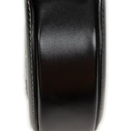 Shoulder Bag Triomphe Oval Crossbody Black Calfskin Leather