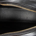 Shoulder Bag Triomphe Oval Crossbody Black Calfskin Leather