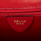 Handbag Vintage Mini Flap Top Handle Red Smooth Calfskin Leather