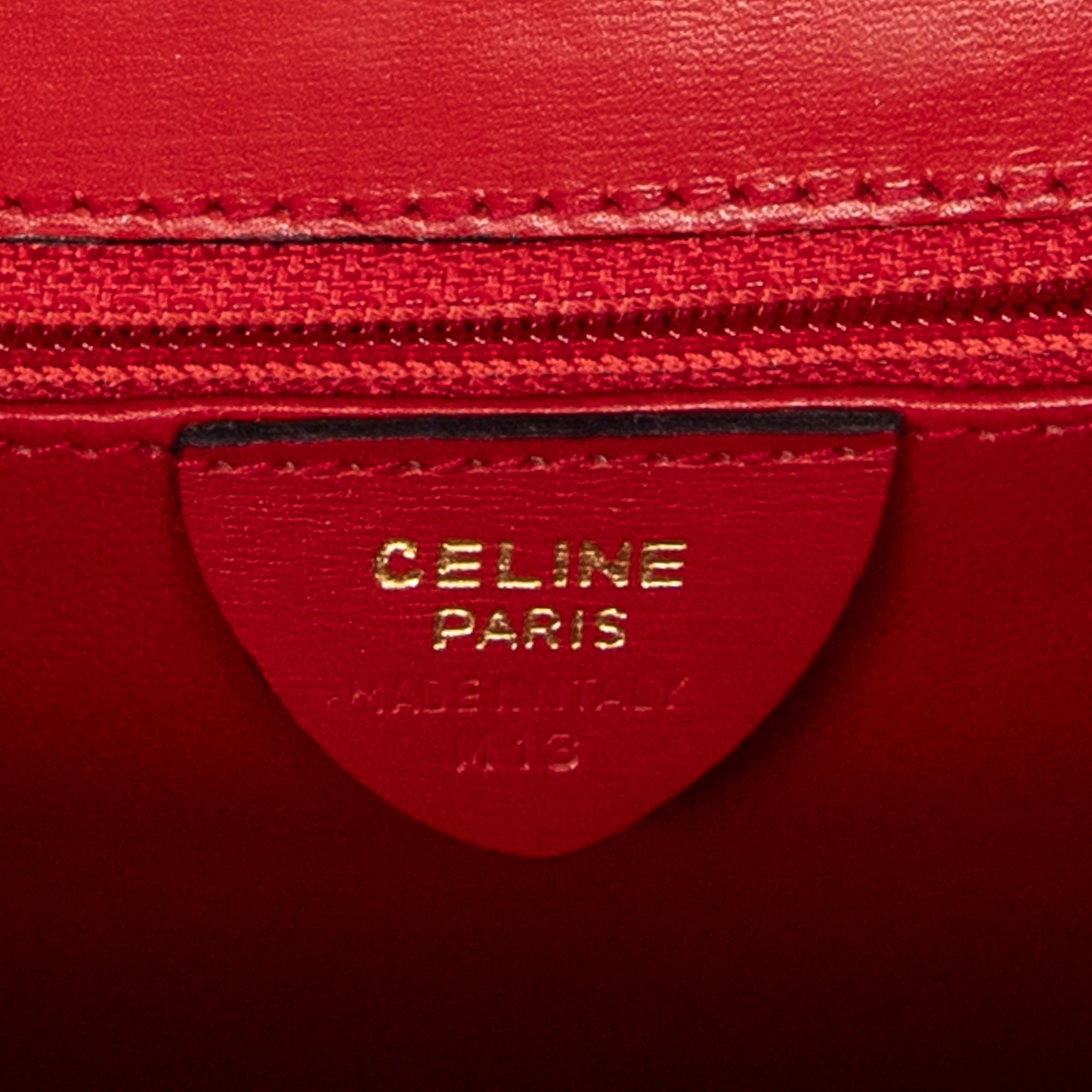 Handbag Vintage Mini Flap Top Handle Red Smooth Calfskin Leather