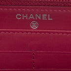 Wallet Timeless Zip Around Wallet Raspberry Pink Caviar Leather