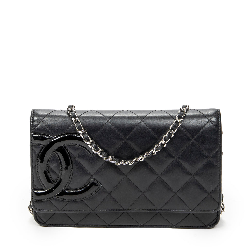 Wallet Cambon Ligne Wallet on Chain Black Quilted Lambskin Leather