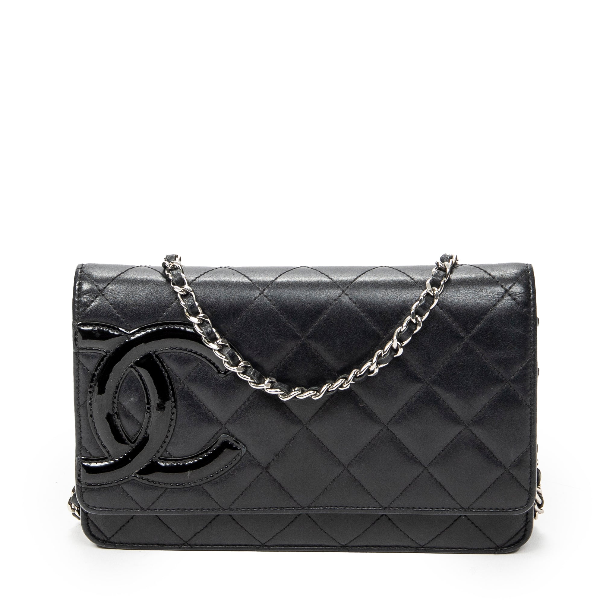 Wallet Cambon Ligne Wallet on Chain Black Quilted Lambskin Leather