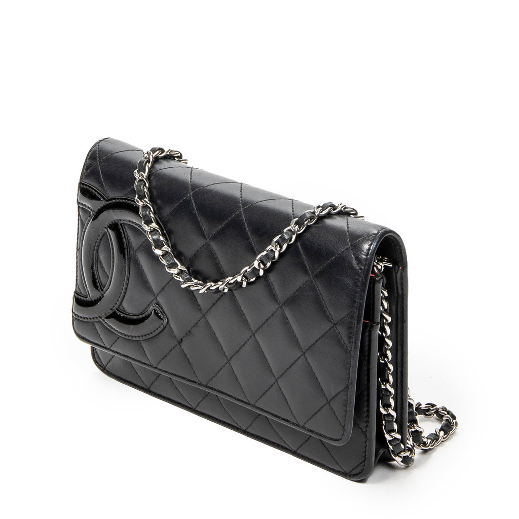Wallet Cambon Ligne Wallet on Chain Black Quilted Lambskin Leather