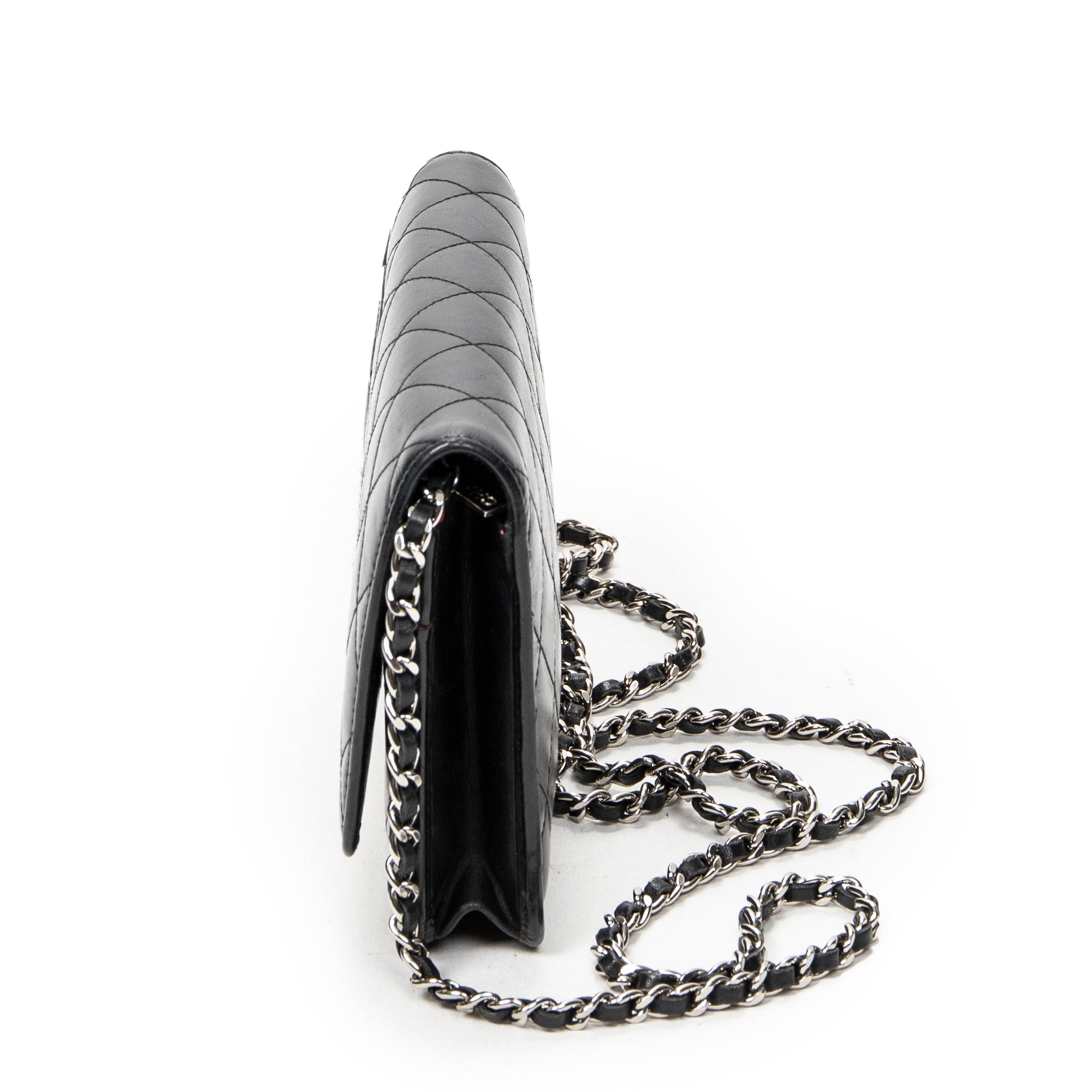 Wallet Cambon Ligne Wallet on Chain Black Quilted Lambskin Leather