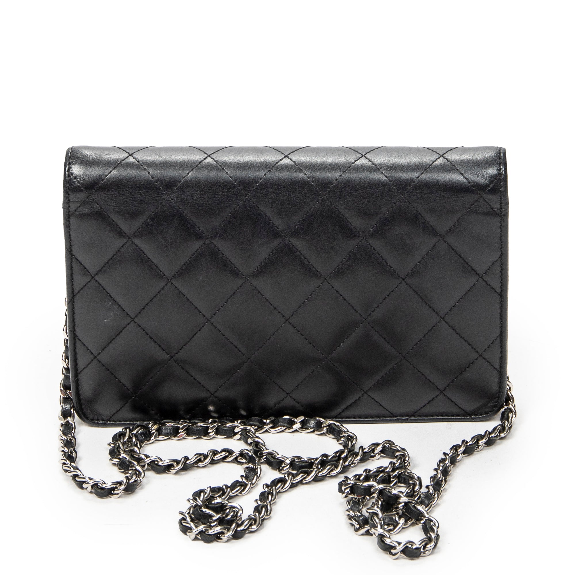 Wallet Cambon Ligne Wallet on Chain Black Quilted Lambskin Leather