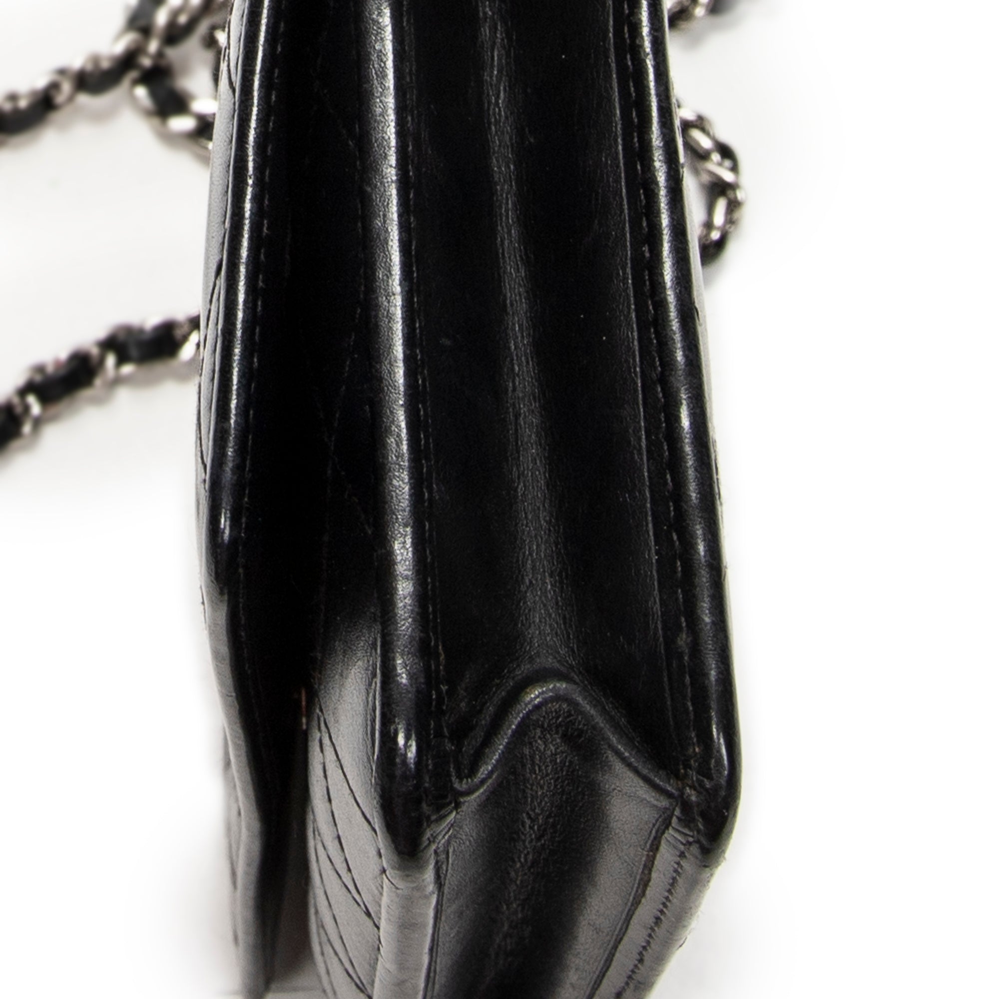 Wallet Cambon Ligne Wallet on Chain Black Quilted Lambskin Leather